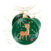 Weihnachtskarten-Dekore