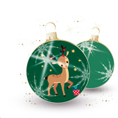 Weihnachtskarten-Dekore