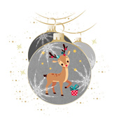 Weihnachtskarten-Dekore