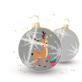 Weihnachtskarten-Dekore