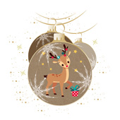 Weihnachtskarten-Dekore