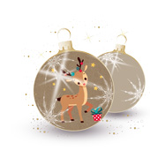 Weihnachtskarten-Dekore