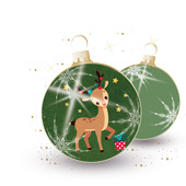 Weihnachtskarten-Dekore