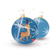 Weihnachtskarten-Dekore