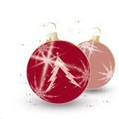 Weihnachtskarten-Dekore