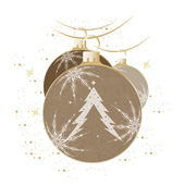 Weihnachtskarten-Dekore