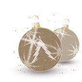 Weihnachtskarten-Dekore