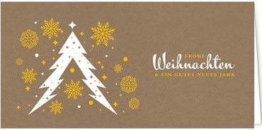 2025 für Firmen | Kategorie - Kraftpapier Optik - | Motiv: Baumduett - Artikel Nummer 1141-808