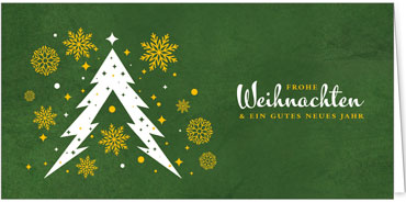 2025 für Firmen | Kategorie - Grüne Struktur Optik - | Motiv: Baumduett - Artikel Nummer 1141-809