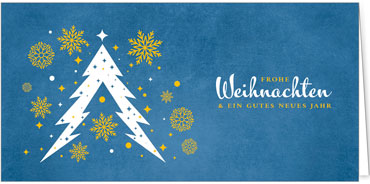 2025 für Firmen | Kategorie - Blaue Struktur Optik - | Motiv: Baumduett - Artikel Nummer 1141-810