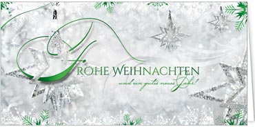 2025 für Firmen | Kategorie Silberne Impressionen | Motiv: Verspielte Silbersterne - Artikel Nummer 11411