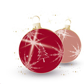 Weihnachtskarten-Dekore