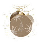 Weihnachtskarten-Dekore