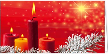 2025 für Firmen | Kategorie Rote Impressionen | Motiv: Roter Kerzenschein - Artikel Nummer 11421