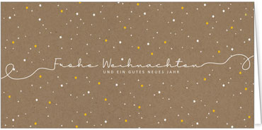 2025 für Firmen | Kategorie - Kraftpapier Optik - | Motiv: Flockentanz - Artikel Nummer 1143-808