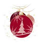 Weihnachtskarten-Dekore