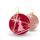 Weihnachtskarten-Dekore