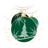 Weihnachtskarten-Dekore