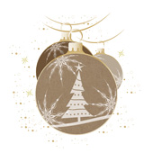 Weihnachtskarten-Dekore