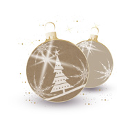 Weihnachtskarten-Dekore