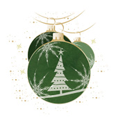 Weihnachtskarten-Dekore