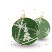 Weihnachtskarten-Dekore