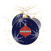 Weihnachtskarten-Dekore