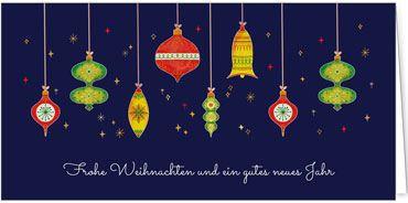 2025 für Firmen | Kategorie Blaue Impressionen | Motiv: Weihnachtskette - Artikel Nummer 1145-804