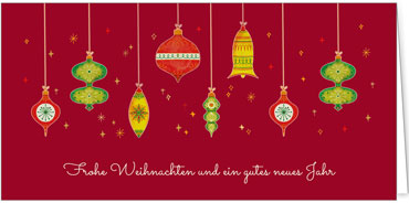 2025 für Firmen | Kategorie Rote Impressionen | Motiv: Weihnachtskette - Artikel Nummer 1145-805