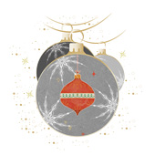 Weihnachtskarten-Dekore