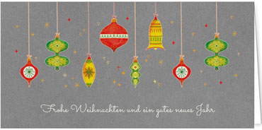 2025 für Firmen | Kategorie - Silber Struktur Optik - | Motiv: Weihnachtskette - Artikel Nummer 1145-807