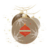 Weihnachtskarten-Dekore