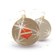 Weihnachtskarten-Dekore