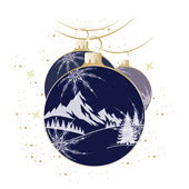 Weihnachtskarten-Dekore