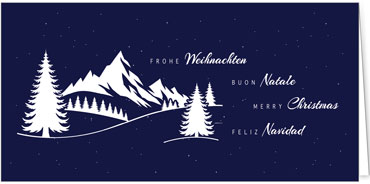 2025 für Firmen | Kategorie Blaue Impressionen | Motiv: Wintertraum - Artikel Nummer 1146-804