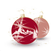 Weihnachtskarten-Dekore