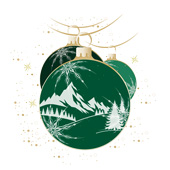 Weihnachtskarten-Dekore