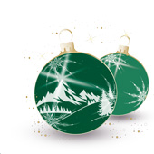 Weihnachtskarten-Dekore