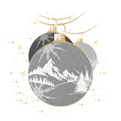 Weihnachtskarten-Dekore