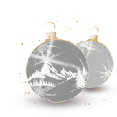 Weihnachtskarten-Dekore