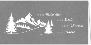 2025 für Firmen | Kategorie - Silber Struktur Optik - | Motiv: Wintertraum - Artikel Nummer 1146-807