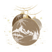 Weihnachtskarten-Dekore