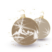 Weihnachtskarten-Dekore