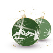 Weihnachtskarten-Dekore