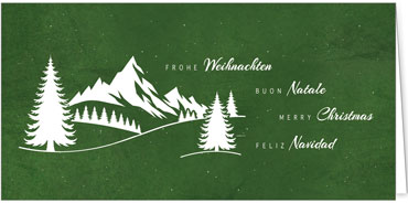 2025 für Firmen | Kategorie - Grüne Struktur Optik - | Motiv: Wintertraum - Artikel Nummer 1146-809