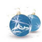 Weihnachtskarten-Dekore