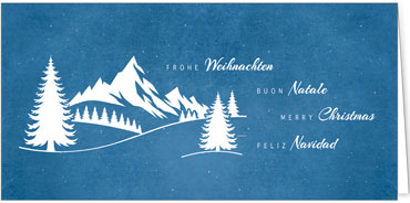 2025 für Firmen | Kategorie - Blaue Struktur Optik - | Motiv: Wintertraum - Artikel Nummer 1146-810