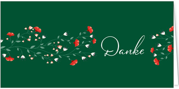 2025 Glückwunschkarten (Grusskarten)  - Programm 2025 | Motiv: Dankesborte - Artikel Nummer 1148-806