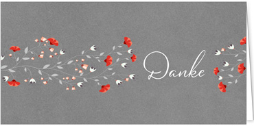 2025 Glückwunschkarten (Grusskarten)  - Programm 2025 | Motiv: Dankesborte - Artikel Nummer 1148-807