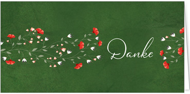 2025 Glückwunschkarten (Grusskarten)  - Programm 2025 | Motiv: Dankesborte - Artikel Nummer 1148-809